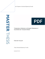 Temperature Influence On Abrasive Resistance of Quenched and Tempered Steels