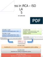 Success in IRCA - ISO LA 5