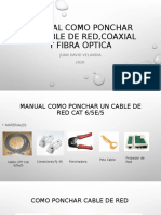 Manual Como Ponchar Un Cable de Red, Coaxial y Fibra Optica