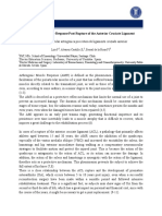 Arthrogenic Muscle Response Post Rupture of The Anterior Cruciate Ligament