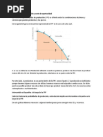 Posibilidades de Producción y Costo de Oportunidad