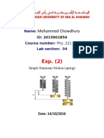 Mohammed Chowdhury: Name: ID: Course Number: Phy..221 Lab Lab Section: 04