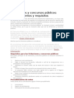 Licitaciones y Concursos Públicos