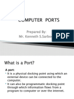 Computer Ports: Prepared By: Mr. Kenneth S.Sarboda