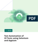 Test Automation of UI Tests Using Selenium and Appium