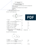 Long Test in Mathematics 10 Direction: Read The Question Carefully. Chooce The Best Answer From The Given Choices by Writing The Letter