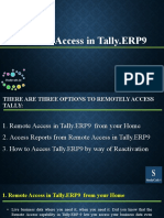 Remote Access in Tally ERP 9