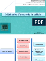 3METHODES DÔÇÖETUDE DE LA CELLULE Microscopie 2018 PDF