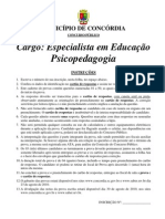 Especialista em Educação - Psicopedagogia