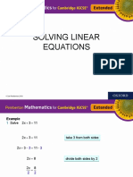 Solving Linear Equations