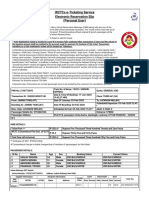 Irctcs E-Ticketing Service Electronic Reservation Slip (Personal User)