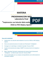 Programacionweb - Implementar Una Solución Web Mediante El Uso de Un CRUD en PHP, MySql y Apache