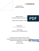 Informe Final Entrevista Trabajo Introducción A La Administracio