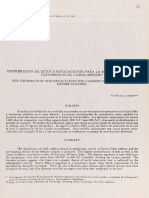 Curry (1991) Distribución de Sitios e Implicaciones para La Movilidad de Los Canoeros en El Canal Messier.