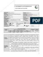 Islamic University of Technology: Course Outline and Course Plan