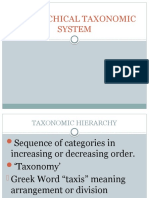 Hierarchical Taxonomic System