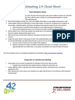 Agile Estimating 2.0 Cheat Sheet