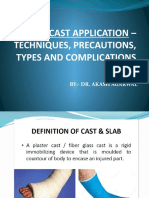 Plaster Cast Application - Techniques, Precautions, Types and Complications