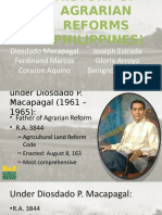 History of Agrarian Reforms (Philippines)