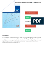 Les Installations de Plomberie Sanitaire - Règles de Calcul PDF - Télécharger, Lire