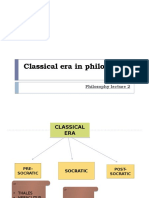 Classical Era in Philosophy