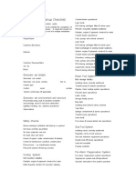 Generator Set Start-Up Checklist: Open Enclosed Generator Sets