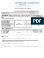 Singular Educare Private Limited: Company Certified by Ministry of Corporate Affairs Govt of India