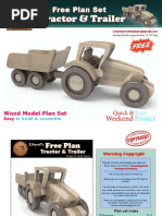 Tractor & Trailer: Free Plan Set