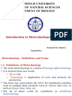 Introduction To Biotechnology