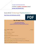 How To Sign Up For Elisha's (Free) ?: 25 Daily Prayers