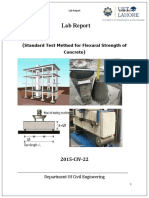 Lab Report : Standard Test Method For Flexural Strength of Concrete