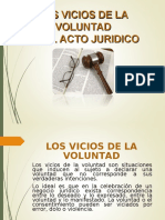 Vicios de La Voluntad Del Acto Juridico