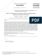 Study of Wood-Plastic Composites With Reused High Density Polyethylene and Wood Sawdust