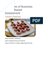 Principles of Business School Based Assessment