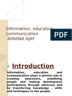 Information, Education Communication Aparna Ajay