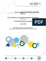 UCR - Int Neg - El Rol Del Gobierno en El Ambiemte de Negocios de Costa Rica 2020 PDF