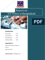 Report On ICT Policy in Bangladesh: Submitted by