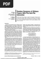 (1990) Random Response of Offshore Towers With Pile-Soil-Pile Interaction