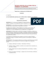 Ley de Redencion Judicial de La Pena Por El Trabajo y El Estudio