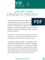 R$20,00 UMA CONSULTA MÉDICA, Por Valério Augusto Ribeiro