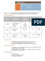 Manoj Resume