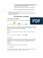 El Movimiento Rectilíneo