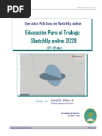 Manual-ejercicios-Sketchup Online 2020 PDF