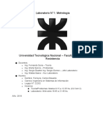 Laboratorio N°1: Metrología