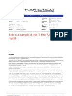 IT Risk Assessment Report Template