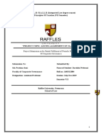 Project Submission As The Partial Fulfilment of Periodic Evaluation of Corporate Governance