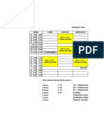 Horario 2020 Manuel Maria Pilcon Garia