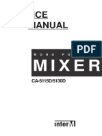 Service Manual: Mixer