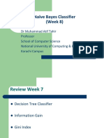 Naïve Bayes Classifier (Week 8)