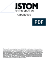 Owner S Manual KMA65/100